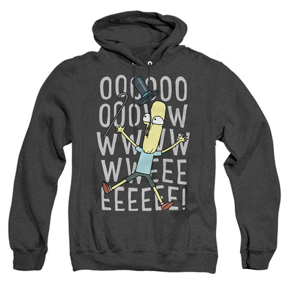 Rick And Morty Oowweeeee Mens Heather Hoodie Black Officially Licensed