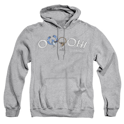 The Regular Show Ooooh Mens Hoodie Athletic Heather Officially Licensed