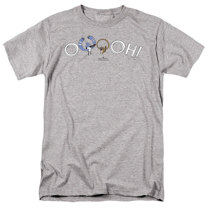 The Regular Show Ooooh Mens T Shirt Athletic Heather Officially Licensed
