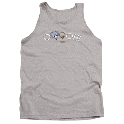 The Regular Show Ooooh Mens Tank Top Shirt Athletic Heather Officially Licensed