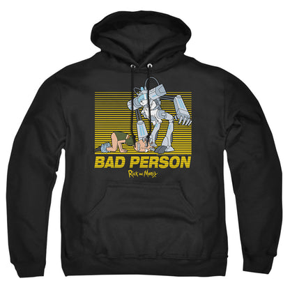 Rick And Morty Bad Person Mens Hoodie Black