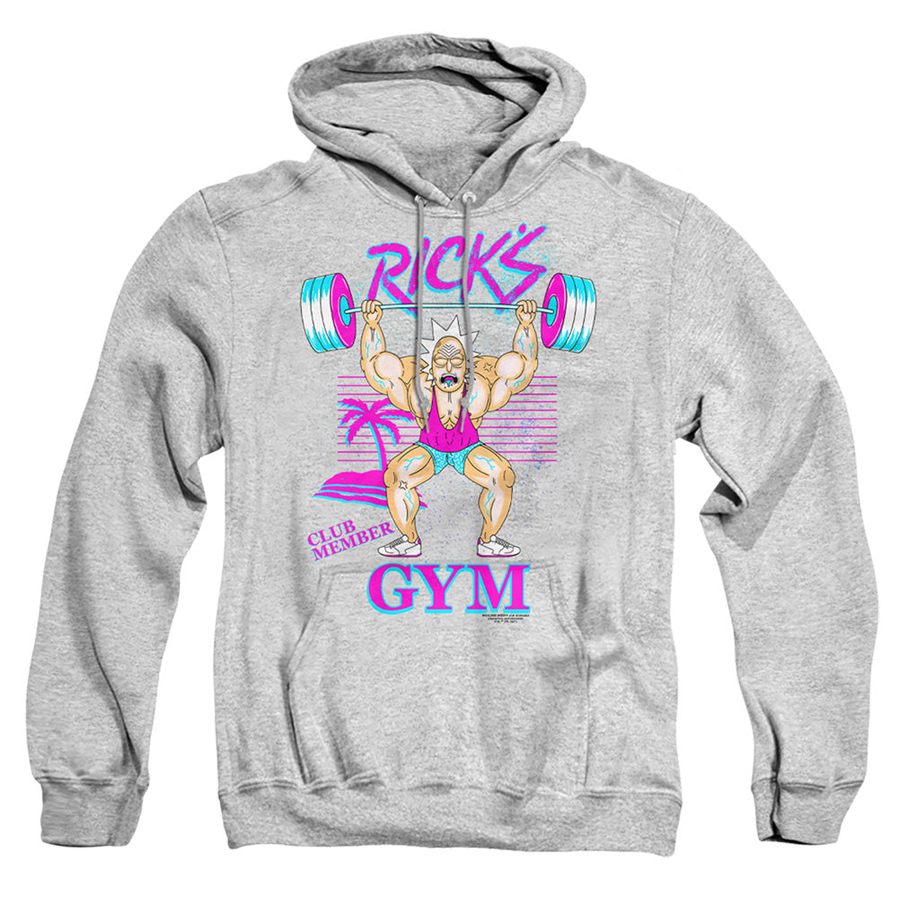 Rick And Morty Ricks Gym Mens Hoodie Athletic Heather