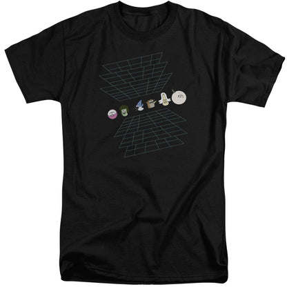 The Regular Show Regular Grid Mens Tall T Shirt Black Officially Licensed