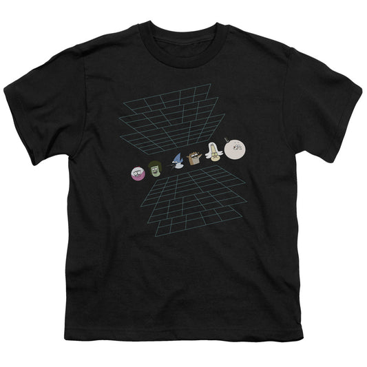 The Regular Show Regular Grid Kids Youth T Shirt Black Officially Licensed