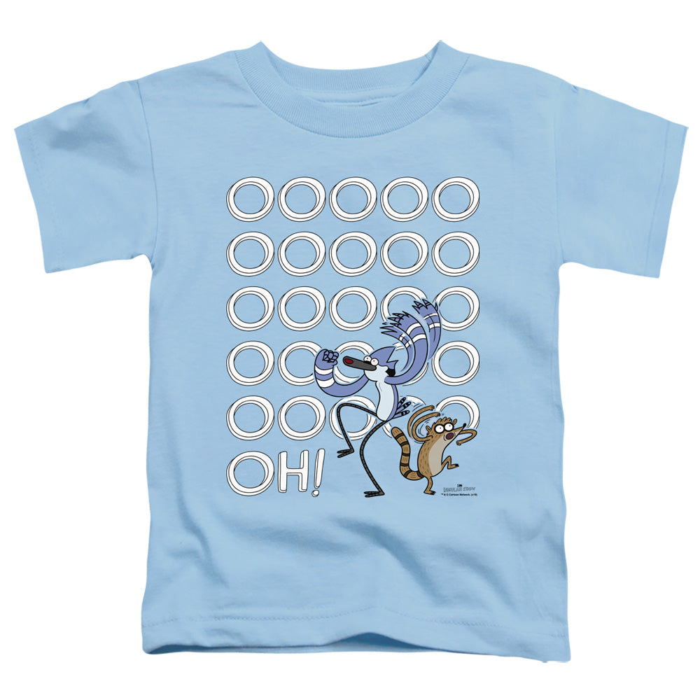 The Regular Show Oooooh Toddler Kids Youth T Shirt Light Blue Officially Licensed