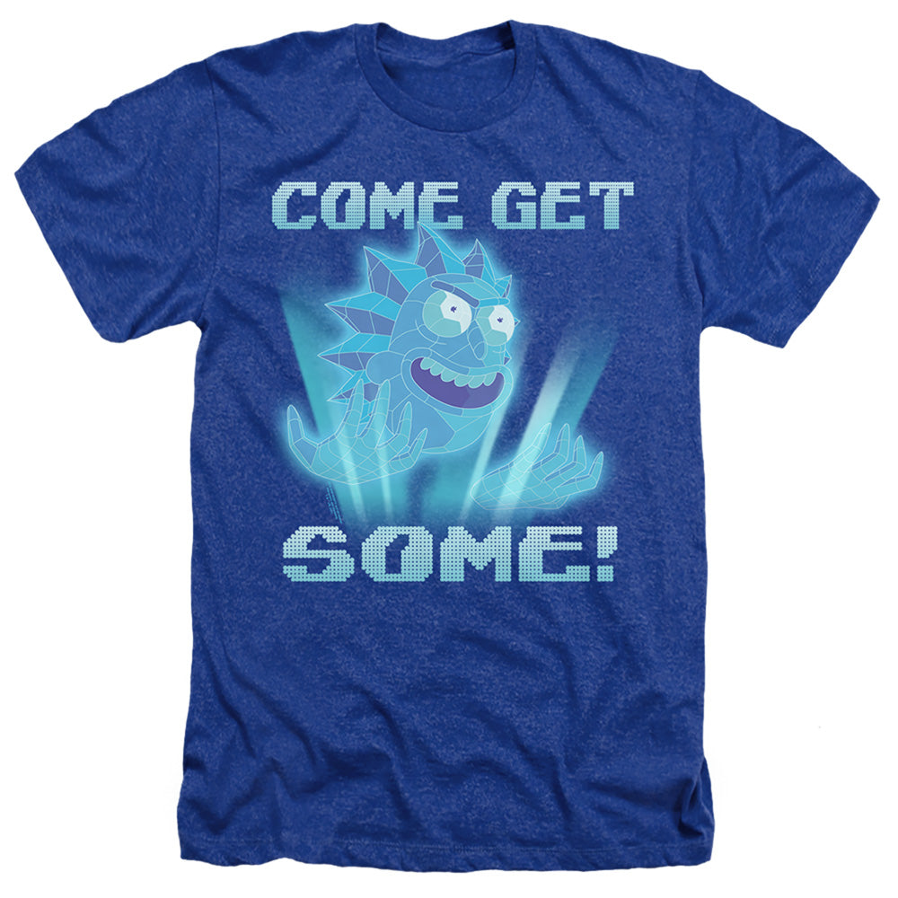 Rick And Morty Come Get Some Heather Mens T Shirt Royal Blue Officially Licensed