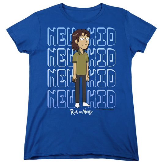 Rick And Morty Bruce Chutback Womens T Shirt Royal Blue Officially Licensed