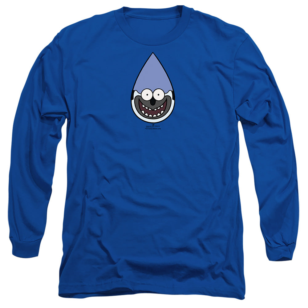 Regular Show Mordecai Mens Long Sleeve Shirt Royal Blue