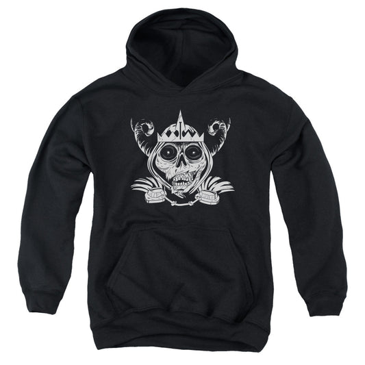Adventure Time Skull Face Kids Youth Hoodie Black Officially Licensed