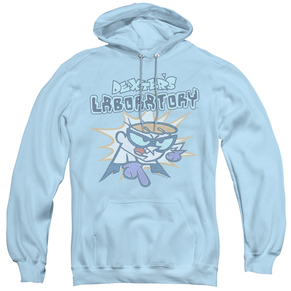 Dexters Laboratory What Do You Want Mens Hoodie Light Blue Officially Licensed