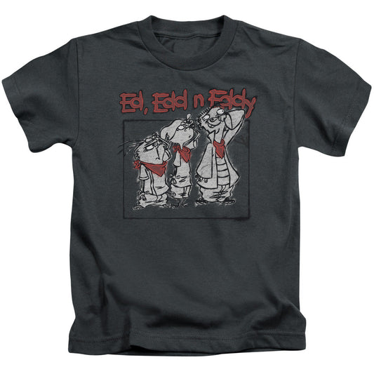 Ed Edd N Eddy Stand by Me Juvenile Kids Youth T Shirt Charcoal Officially Licensed