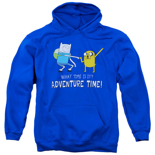 Adventure Time Fist Bump Mens Hoodie Royal Blue Officially Licensed