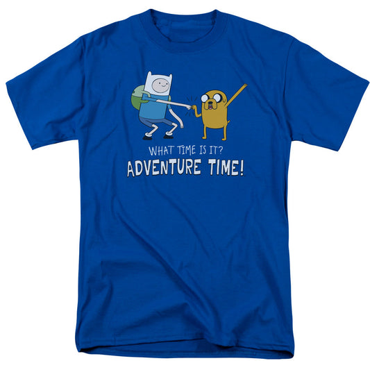 Adventure Time Fist Bump Mens T Shirt Royal Officially Licensed