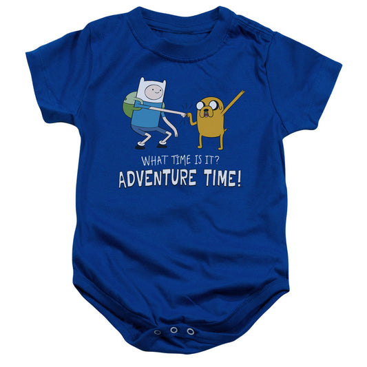 Adventure Time Fist Bump Infant Baby Snapsuit Royal Blue Officially Licensed