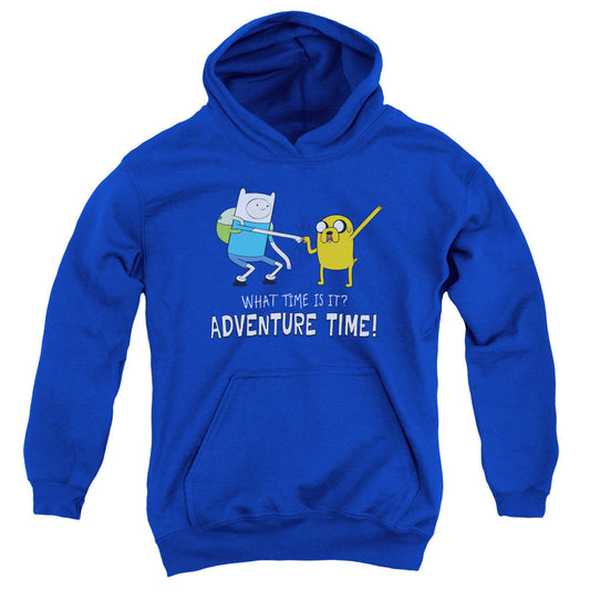 Adventure Time Fist Bump Kids Youth Hoodie Royal Blue Officially Licensed