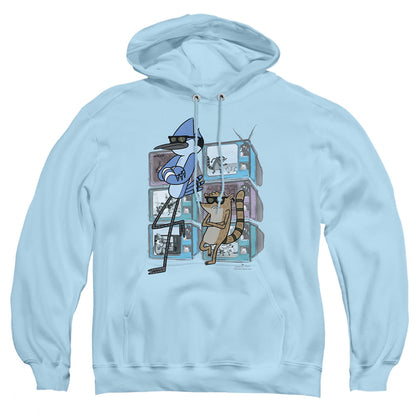 Regular Show Tv Too Cool Mens Hoodie Light Blue
