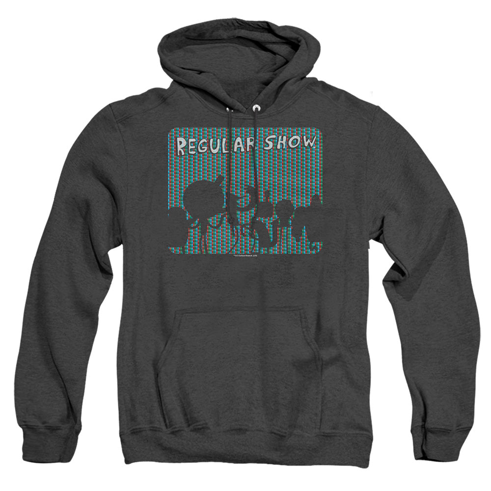 Regular Show Rgb Group Heather Mens Hoodie Black Officially Licensed