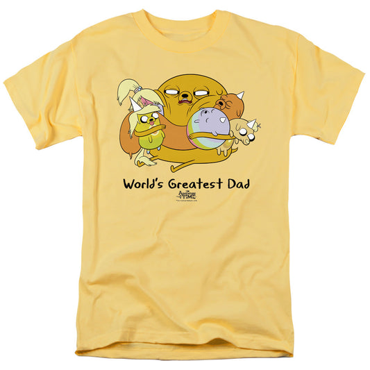 Adventure Time Worlds Greatest Dad Mens T Shirt Banana Officially Licensed