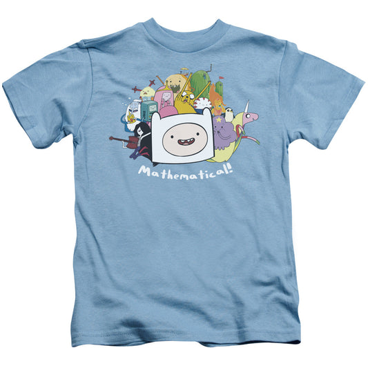 Adventure Time Mathematical Juvenile Kids Youth T Shirt Carolina Blue Officially Licensed
