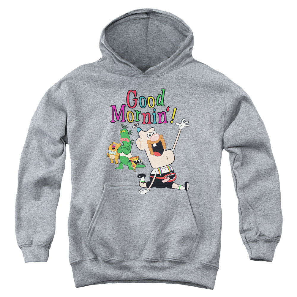 Uncle Grandpa Good Mornin Kids Youth Hoodie Athletic Heather Officially Licensed