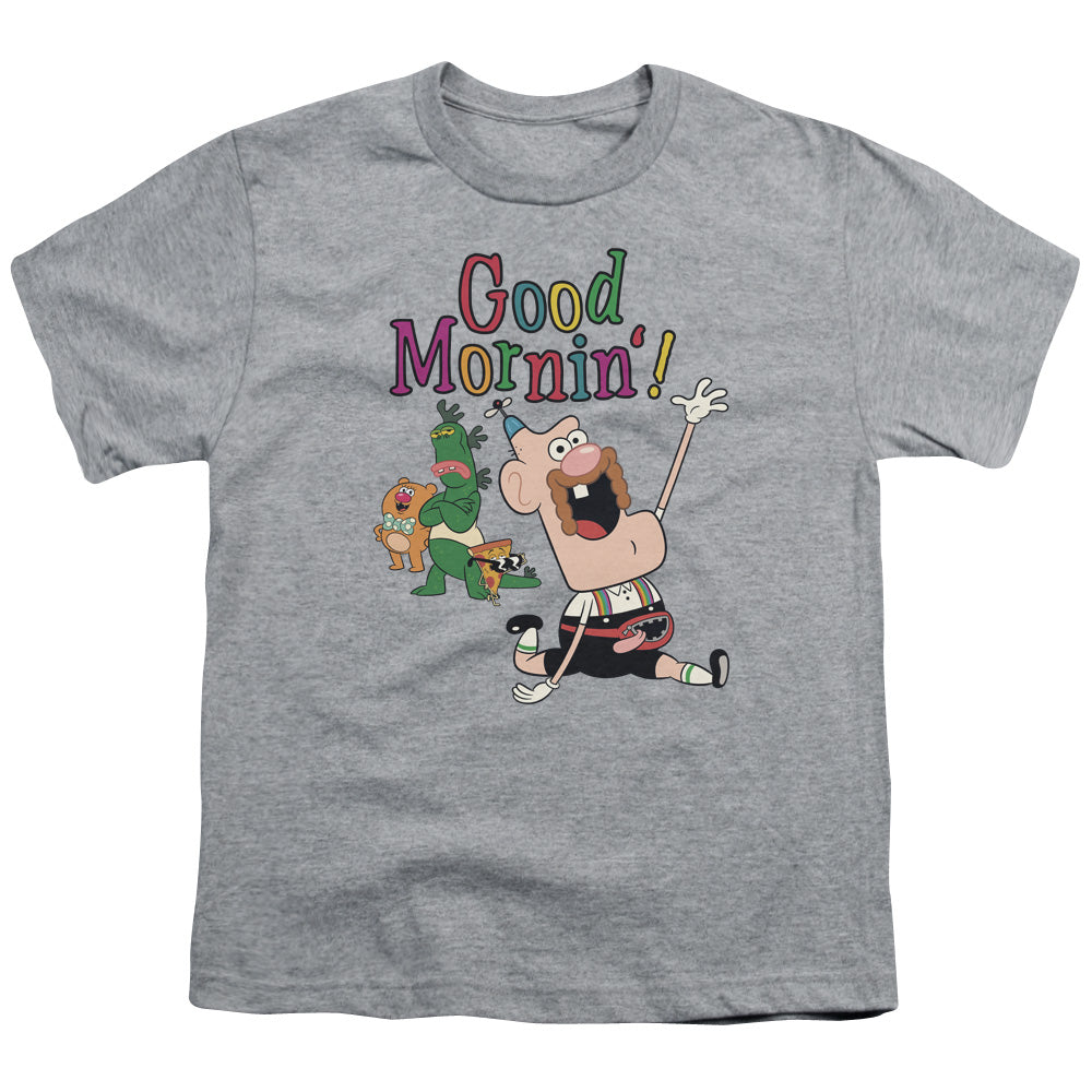 Uncle Grandpa Good Mornin Kids Youth T Shirt Athletic Heather Officially Licensed