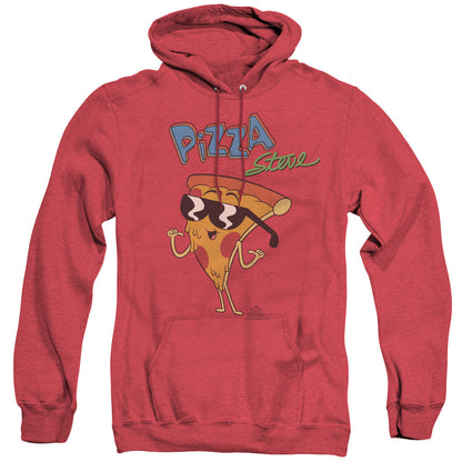 Uncle Grandpa Pizza Steve Mens Heather Hoodie Red Officially Licensed