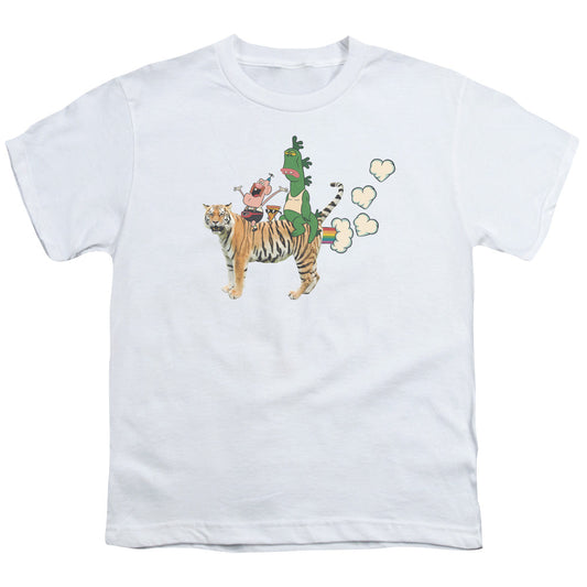 Uncle Grandpa Fart Hearts Kids Youth T Shirt White Officially Licensed