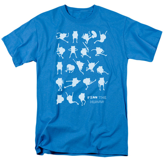 Adventure Time Finn The Human Mens T Shirt Turquoise Officially Licensed