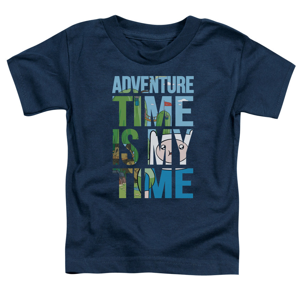Adventure Time My Time Toddler Kids Youth T Shirt Navy Blue Officially Licensed