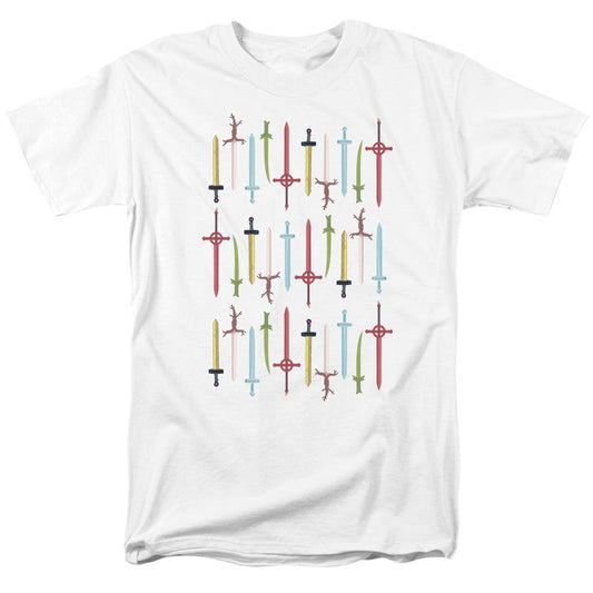 Adventure Time Swords Mens T Shirt White Officially Licensed