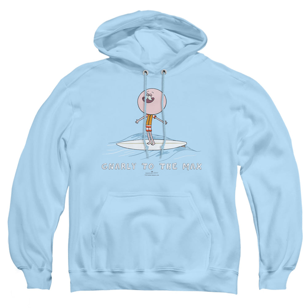 Regular Show Gnarly Mens Hoodie Light Blue