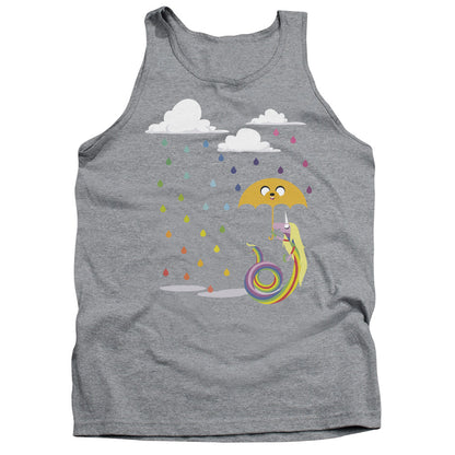 Adventure Time Lady In The Rain Mens Tank Top Shirt Athletic Heather Officially Licensed