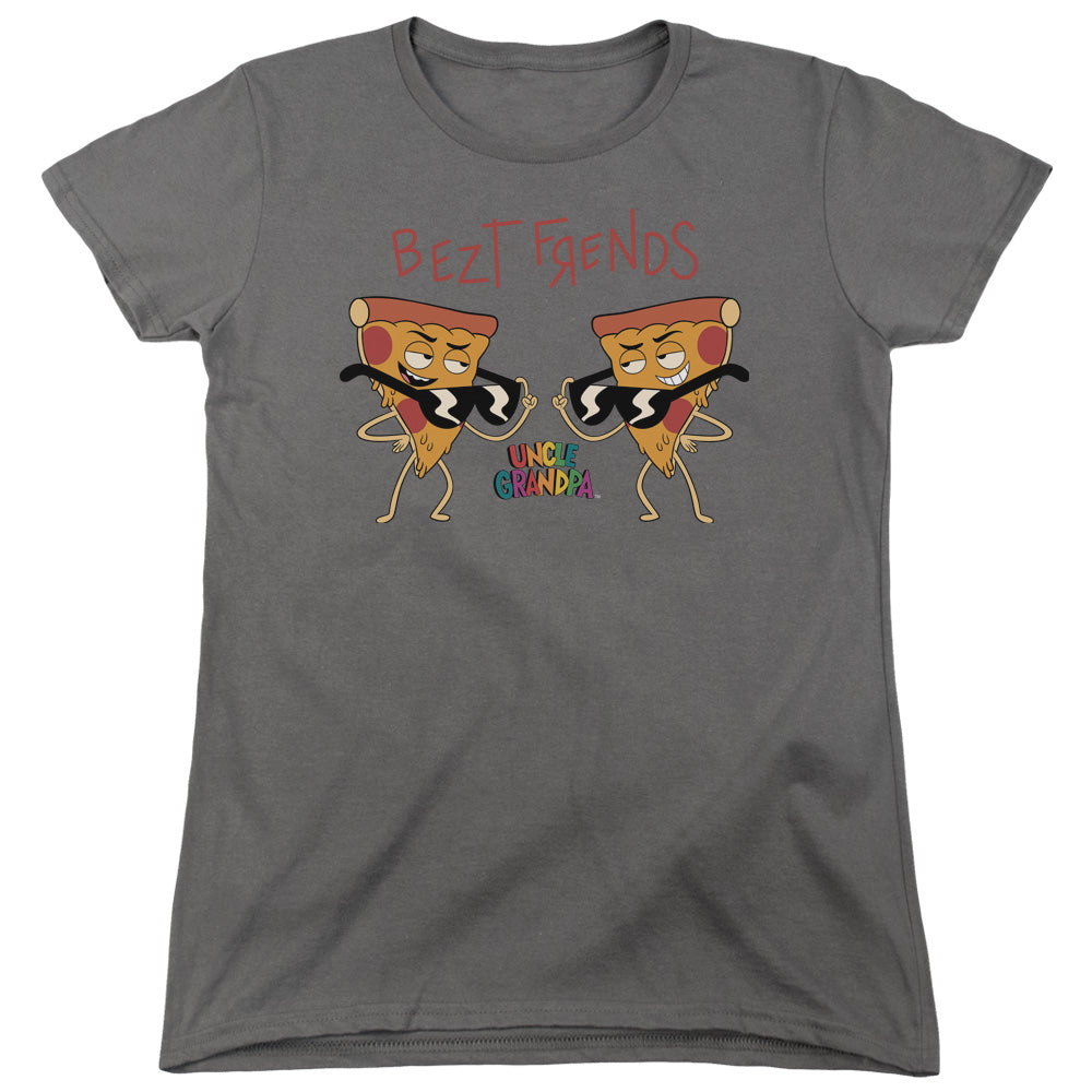 Uncle Grandpa Bezt Frends Womens T Shirt Charcoal Officially Licensed