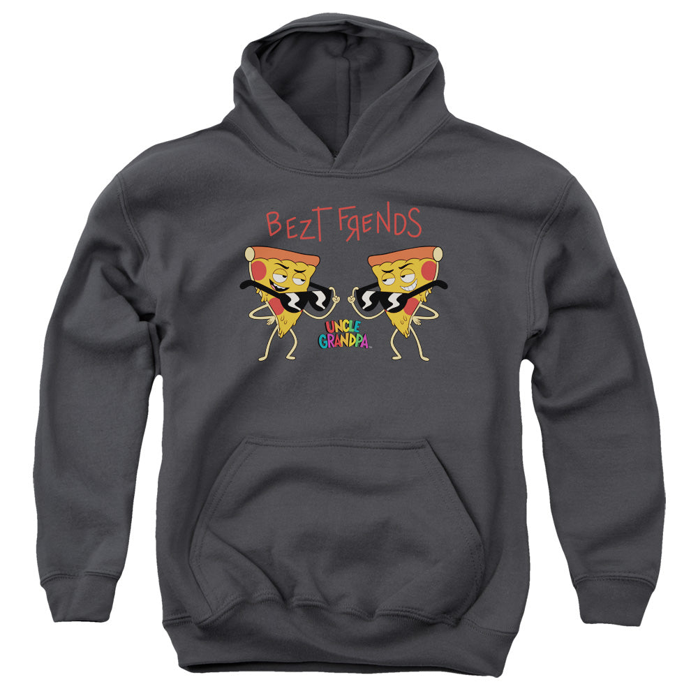 Uncle Grandpa Bezt Frends Kids Youth Hoodie Charcoal Officially Licensed