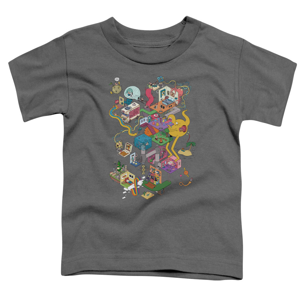 Uncle Grandpa Inside the Rv Toddler Kids Youth T Shirt Charcoal Officially Licensed