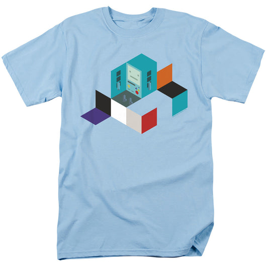 Adventure Time Bmo Blocks Mens T Shirt Light Blue Officially Licensed