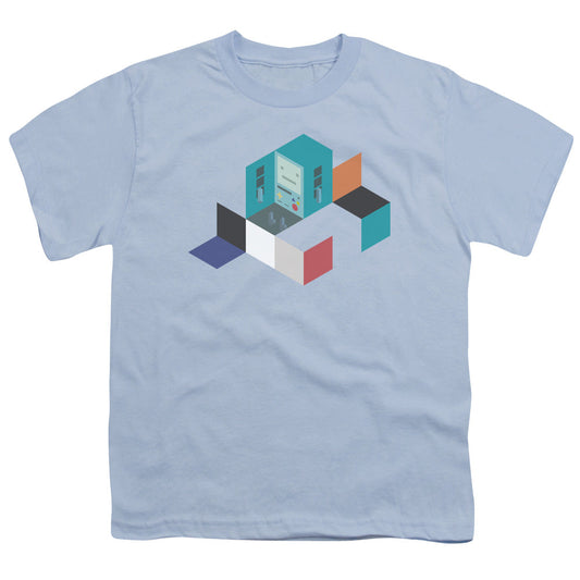 Adventure Time Bmo Blocks Kids Youth T Shirt Light Blue Officially Licensed