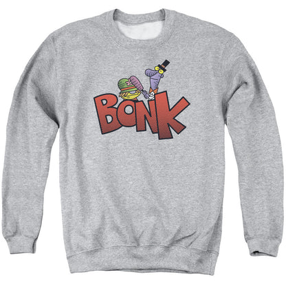 Dexters Laboratory Bonk Mens Crewneck Sweatshirt Athletic Heather