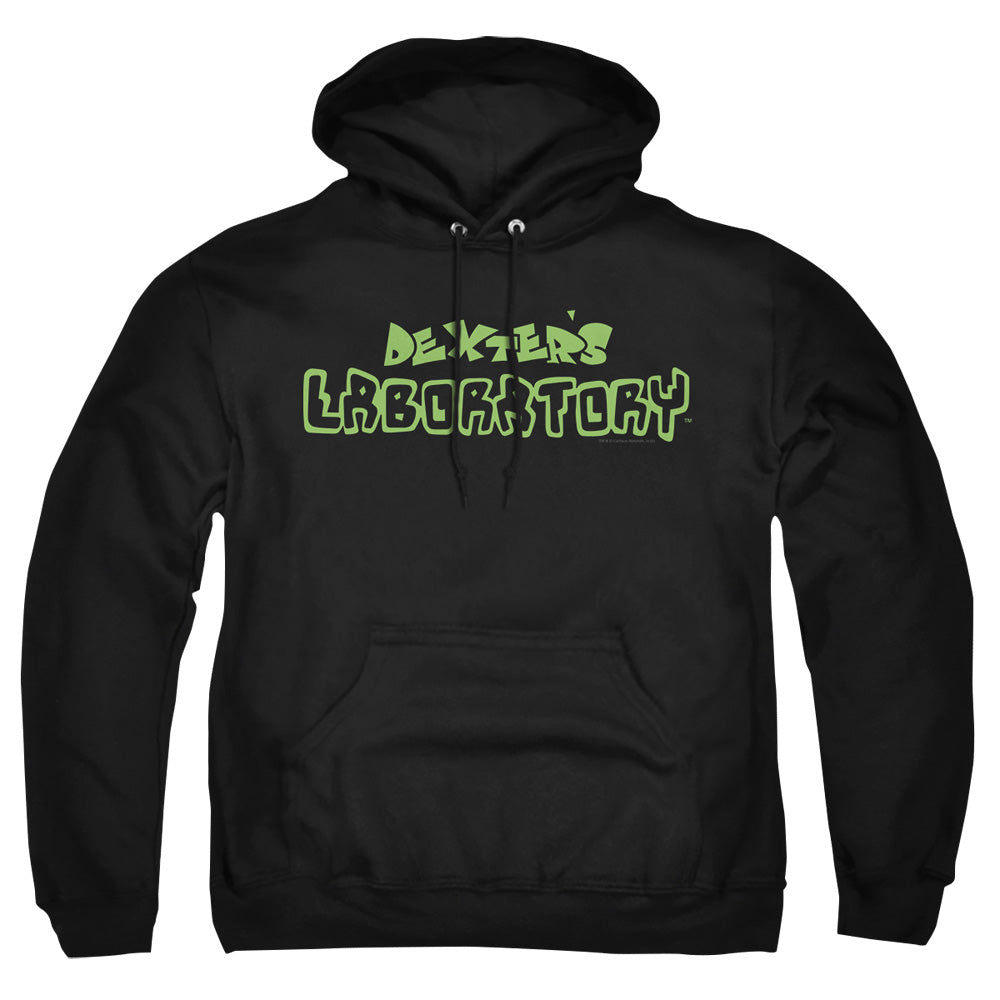Dexters Laboratory Dexters Logo Mens Hoodie Black Officially Licensed