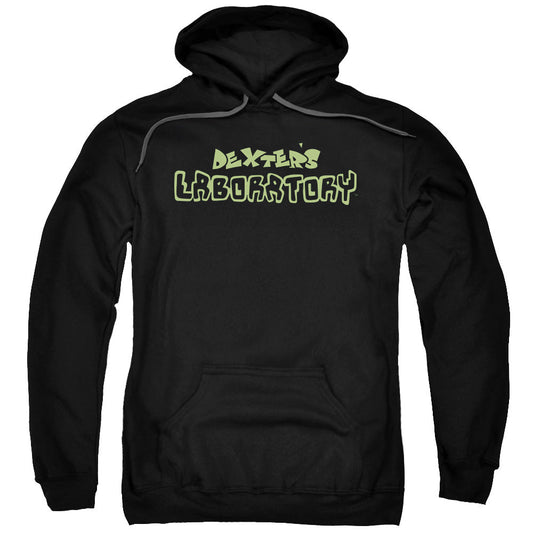 Dexters Laboratory Dexters Logo Mens Hoodie Black Officially Licensed