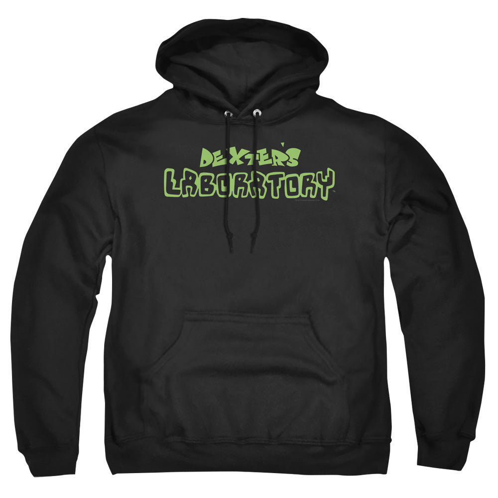 Dexters Laboratory Dexters Logo Mens Hoodie Black Officially Licensed