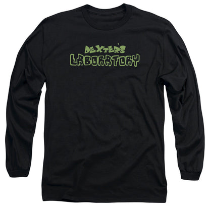 Dexters Laboratory Dexters Logo Mens Long Sleeve Shirt Black Officially Licensed Officially Licensed