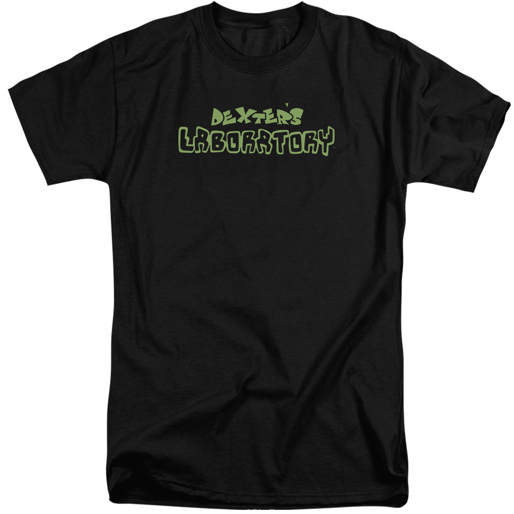 Dexters Laboratory Dexters Logo Mens Tall T Shirt Black Officially Licensed