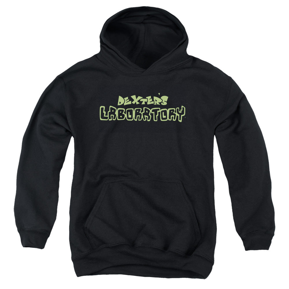 Dexters Laboratory Dexters Logo Kids Youth Hoodie Black Officially Licensed