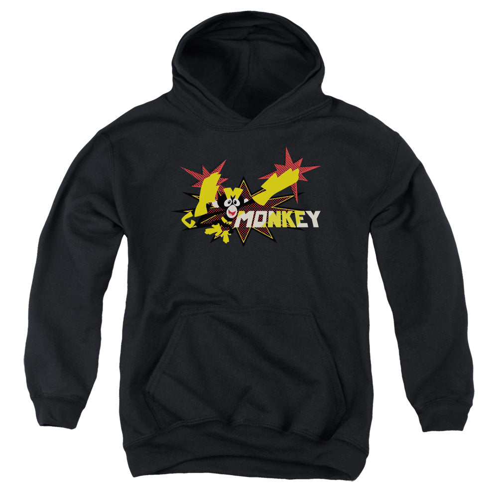 Dexters Laboratory Monkey Kids Youth Hoodie Black Officially Licensed