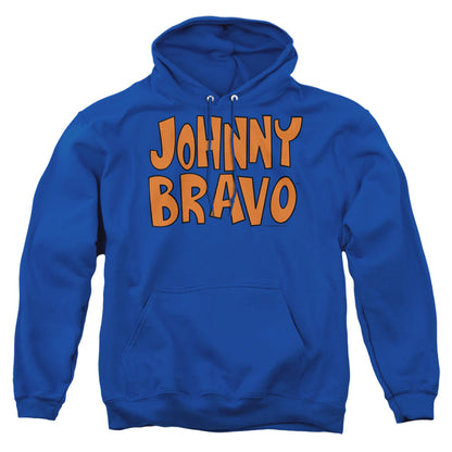 Johnny Bravo Jb Logo Mens Hoodie Royal Blue Officially Licensed