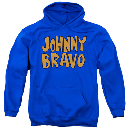 Johnny Bravo Jb Logo Mens Hoodie Royal Blue Officially Licensed