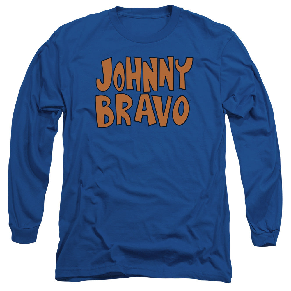 Johnny Bravo Jb Logo Mens Long Sleeve Shirt Royal Officially Licensed
