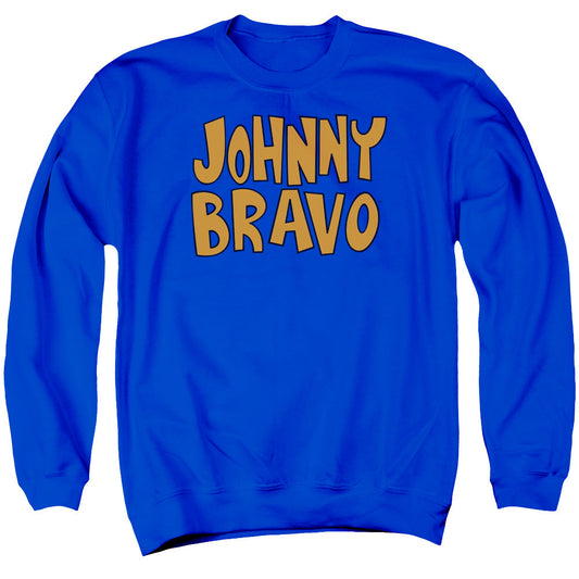 Johnny Bravo Jb Logo Mens Crewneck Sweatshirt Royal Blue Officially Licensed