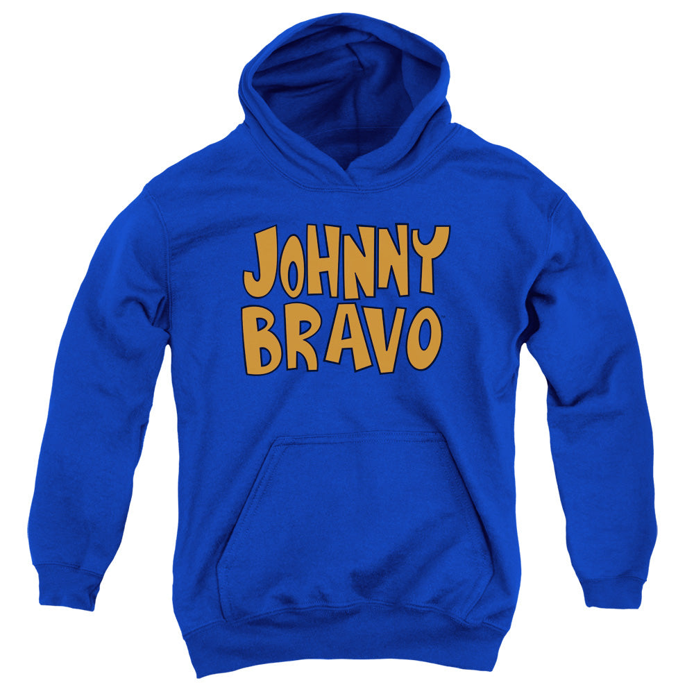 Johnny Bravo Jb Logo Kids Youth Hoodie Royal Officially Licensed